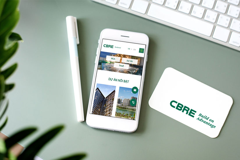 Cánh Cam thiết kế website thương hiệu cho CBRE ảnh 3