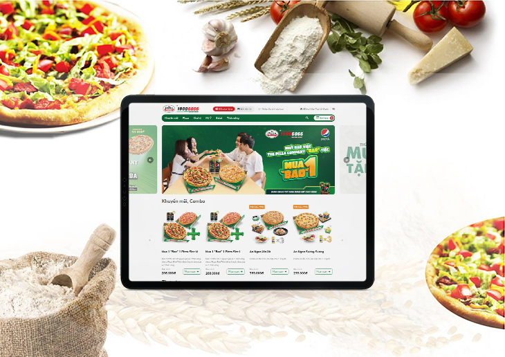The Pizza Copany website thiết kế bởi Cánh Cam ảnh 2