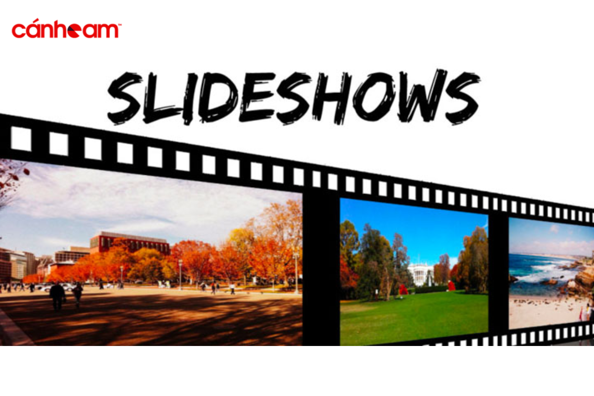 Slideshow hiển thị một loạt các hình ảnh liên quan hàng loạt