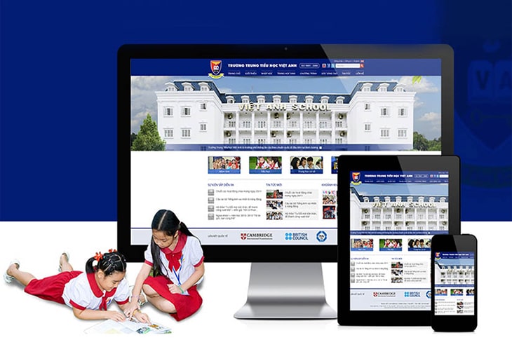 Website Trường quốc tế Việt Anh