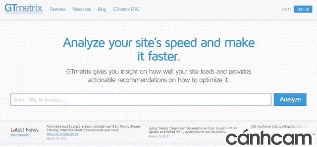 công cụ trực tuyến kiểm tra tốc độ website tốt nhất