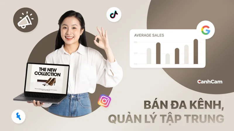 Website bán giày cần kết nối với Facebook TikTok và các kênh bán hàng khác
