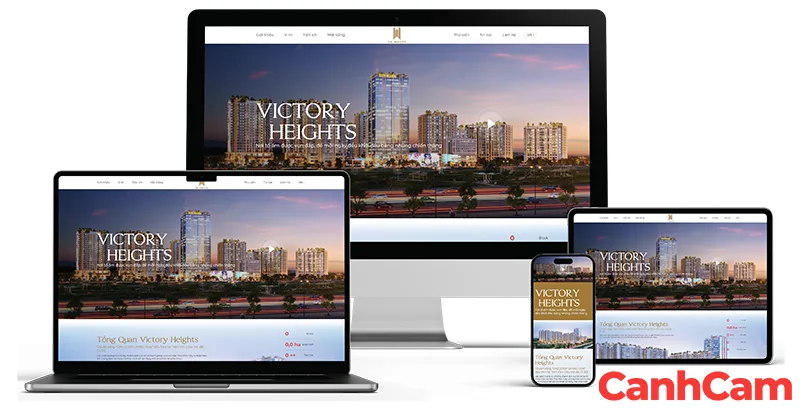 Website bất động sản The Win City do Cánh Cam thiết kế