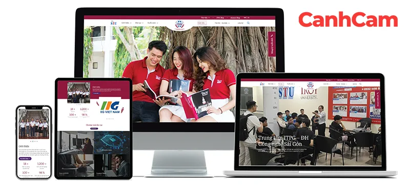 website trường Đại học Công Nghệ Sài Gòn thiết kế bởi Cánh Cam website trường Đại học Công Nghệ Sài Gòn thiết kế bởi Cánh Cam