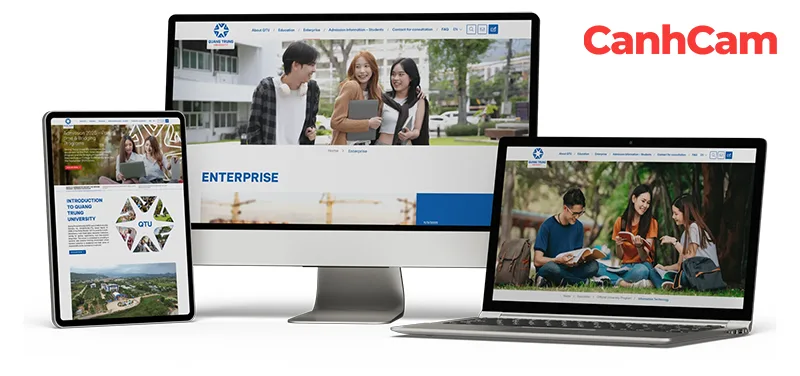 website Quang Trung University thiết kế bởi Cánh Cam website Quang Trung University thiết kế bởi Cánh Cam