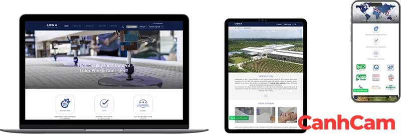 Liên Á Mẫu website nội thất nệm gối mà Cánh Cam đã thiết kế