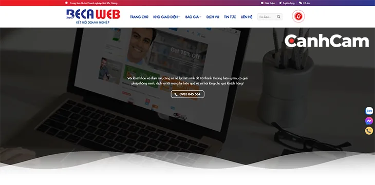 công ty BECA WEB thiết kế website tại Bắc Giang