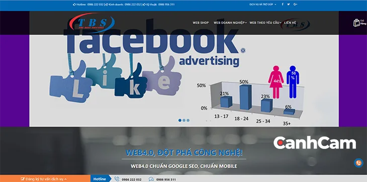 công ty TBS Việt Nam thiết kế website tại Bắc Giang