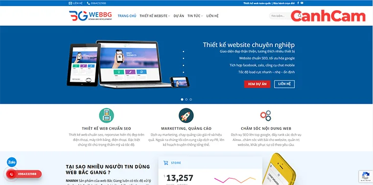 công ty WEBBG thiết kế website tại Bắc Giang