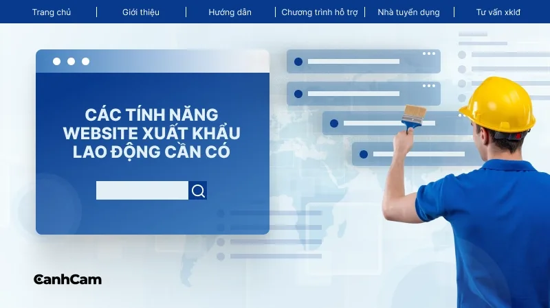 Các tính năng nổi bật của website xuất khẩu lao động