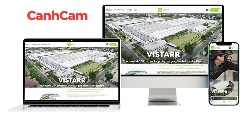 Vistarr website giới thiệu sản phẩm mà Cánh Cam đã thiết kế