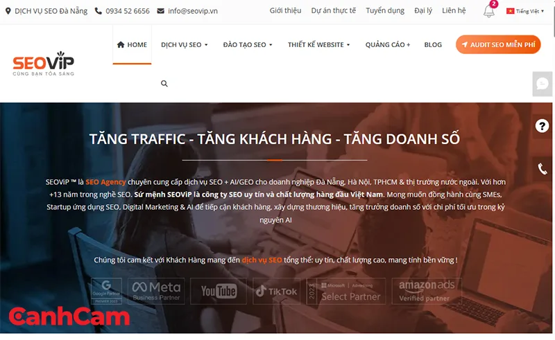 SEOViP công ty dịch vụ SEO tại Đà Nẵng
