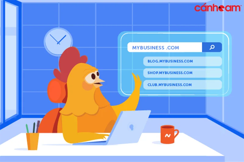 Subdomain là tên miền phụ được tạo từ tên miền chính