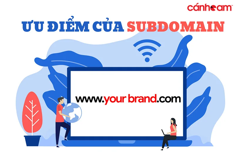 Subdomain giúp mở rộng hệ thống website theo từng mục đích khác nhau