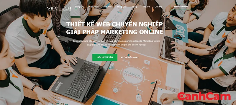 Vifotech công ty cung cấp giải pháp thiết kế website Hà Tĩnh