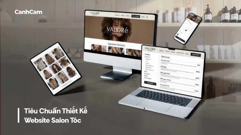 Tiêu chuẩn khi thiết kế website barber shop, hair salon, tiệm tóc