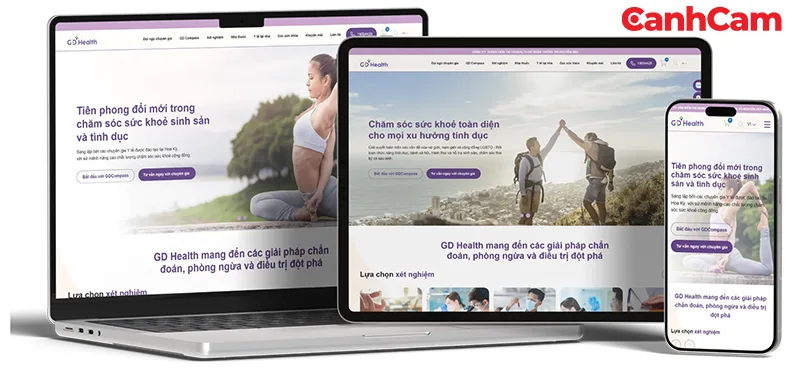 Website Bệnh viện Mắt Sài Gòn do Cánh Cam thiết kế