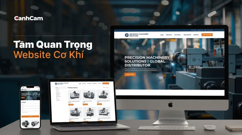 tầm quan trọng thiết kế website cơ khí