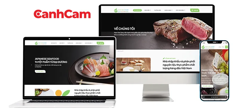 Golden Farm website Thương hiệu Thực phẩm F&B do Cánh Cam thiết kế