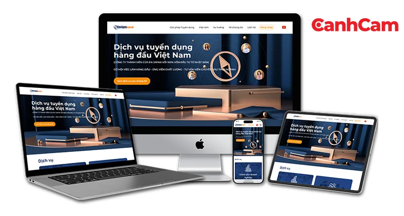website tuyển dụng Navigos Search do Cánh Cam thiết kế