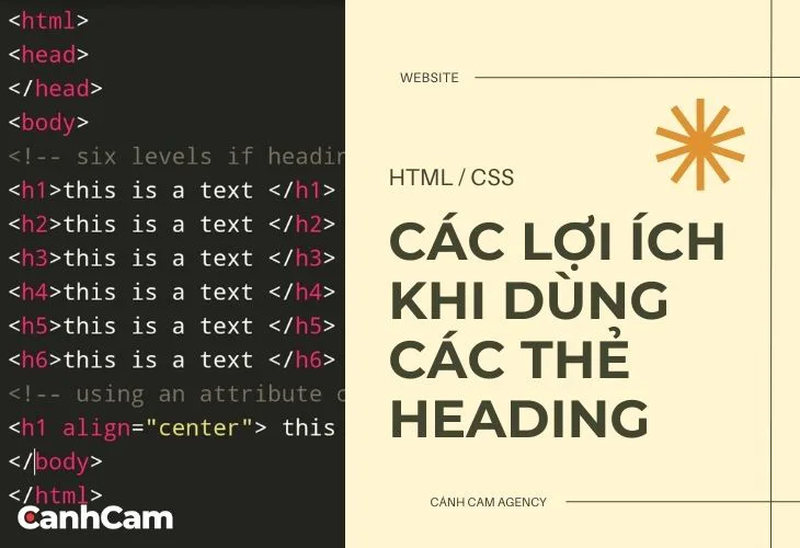 Thẻ Heading giúp bài viết rõ ràng dể đọc và hiểu quả cho SEO