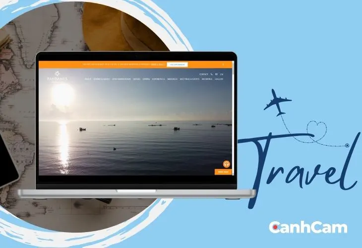 Dịch vụ thiết kế website du lịch tại Cánh Cam Agency