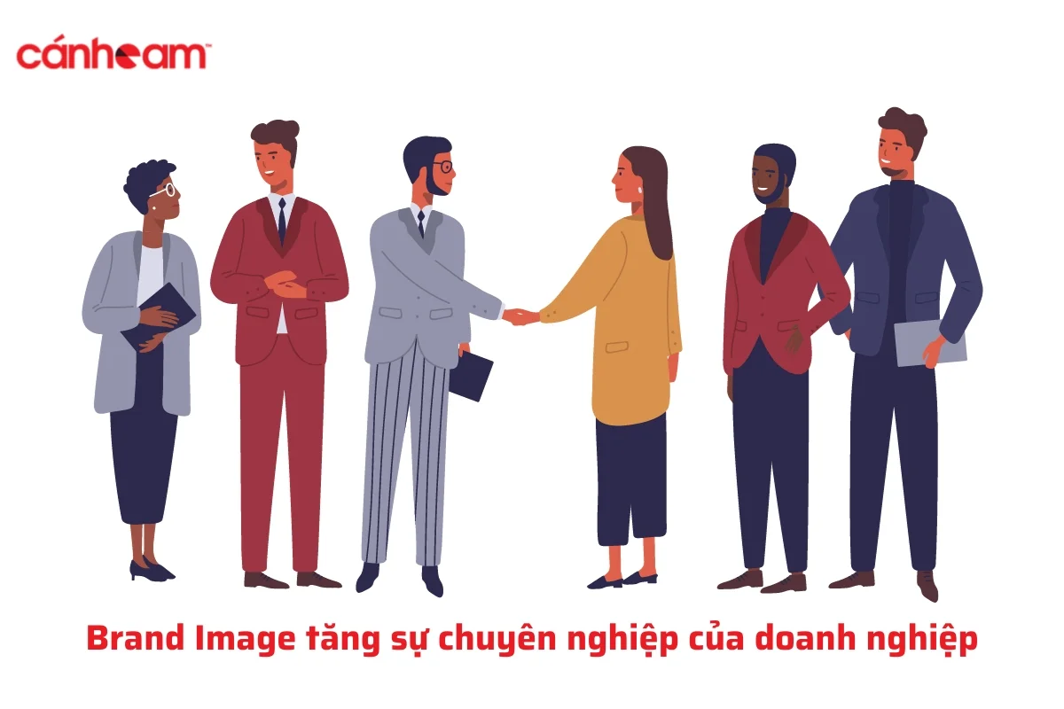 Brand Image tăng sự chuyên nghiệp của doanh nghiệp