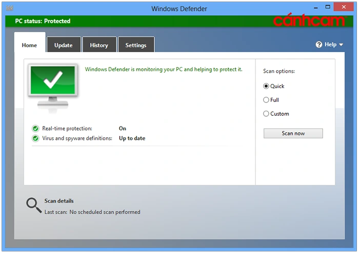  Windows DefenderPhần mềm diệt virus cơ bản của Microsoft
