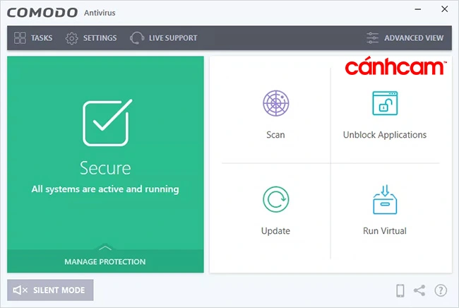 Comodo Antivirus Chương trình diệt virus miễn phí