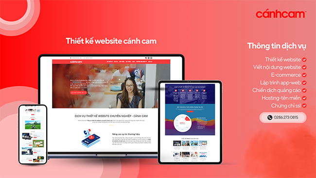 công ty thiết kế website Cánh Cam