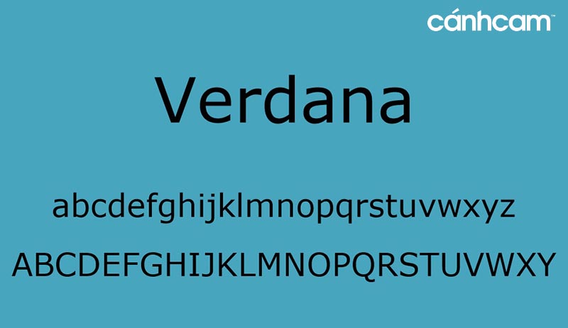Bộ font Verdana