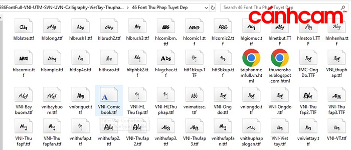 Full Font chữ thư pháp