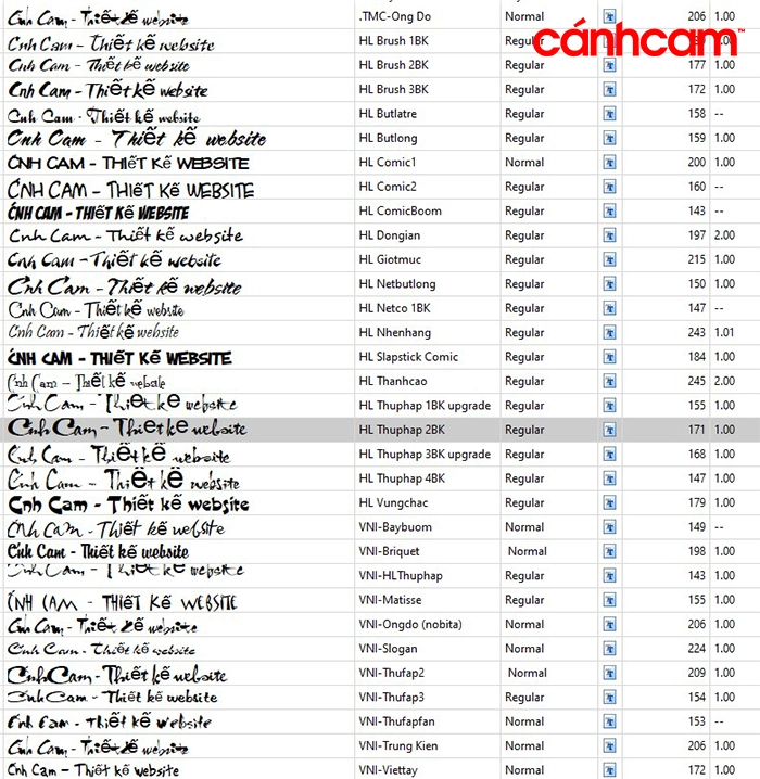 Font chữ thư pháp nghệ thuật, tải font chữ đẹp Việt hóa