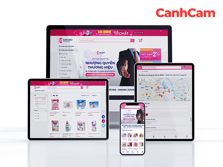 Sakuko Store - thiết kế web bán hàng chuẩn SEO