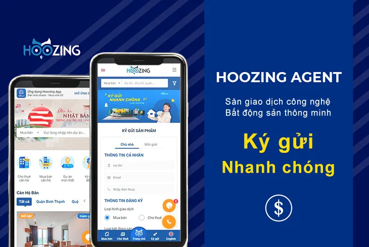 Website bất động sản Hoozing