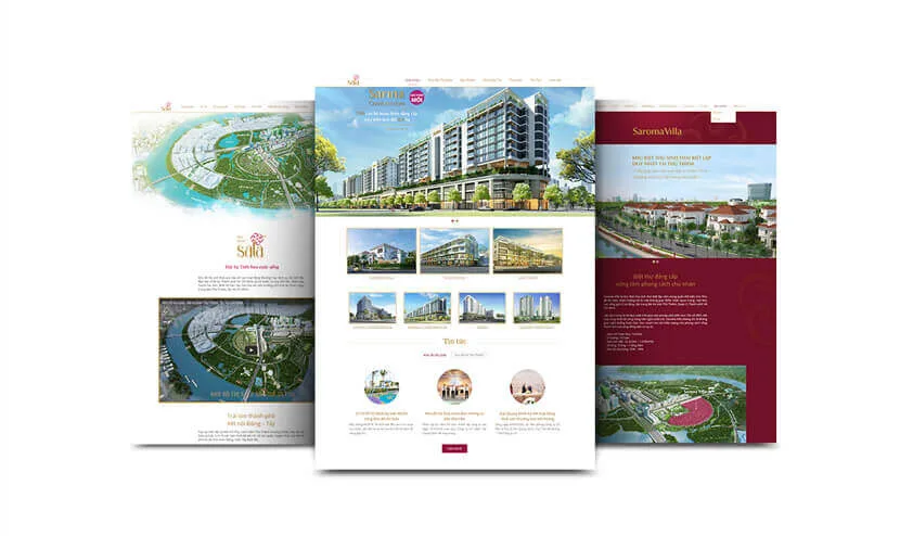 Website bất động sản Khu đô thị Sala