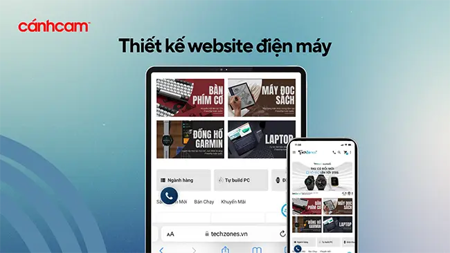 thiết kế website điện máy, thiết kế trang web điện máy, tạo website điện máy, làm website điện máy