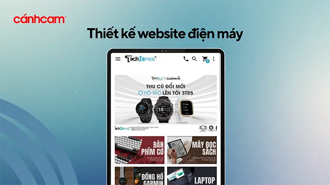 thiết kế website điện máy, thiết kế trang web điện máy, tạo website điện máy, làm website điện máy