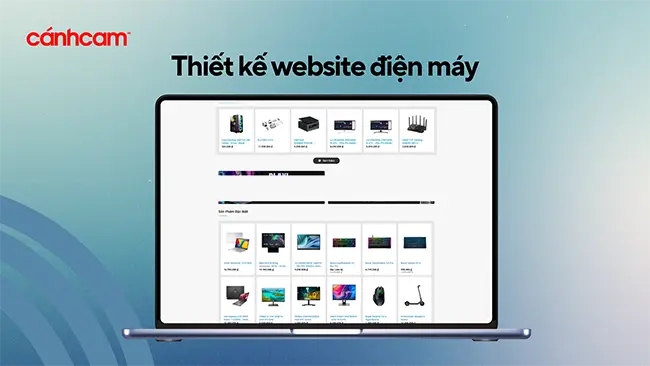 thiết kế website điện máy, thiết kế trang web điện máy, tạo website điện máy, làm website điện máy