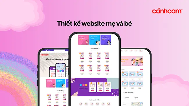 thiết kế website mẹ và bé, thiết kế trang web mẹ và bé, thiết kế website đồ trẻ sơ sinh, thiết kế web bán đồ trẻ em