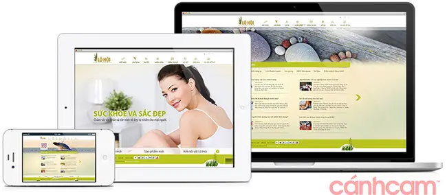 Dịch vụ thiết kế website mỹ phẩm của Cánh Cam Agency