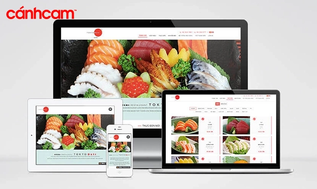 Thiết kế website nhà hàng, thiết kế website f&B chuyên nghiệp, thiết kế trang web ẩm thực, quán ăn