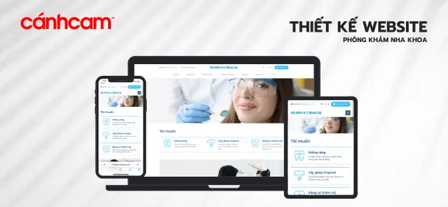 thiết kế website nha khoa, thiết kế trang web nha khoa, tạo trang web phòng khám răng miệng, làm web nha khoa răng sứ, thiet ke web phong kham nha