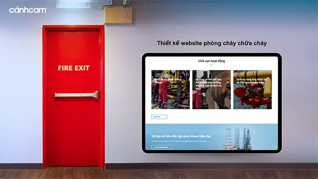 thiết kế website pccc, thiết trang web bán thiết bị phòng cháy chữa cháy