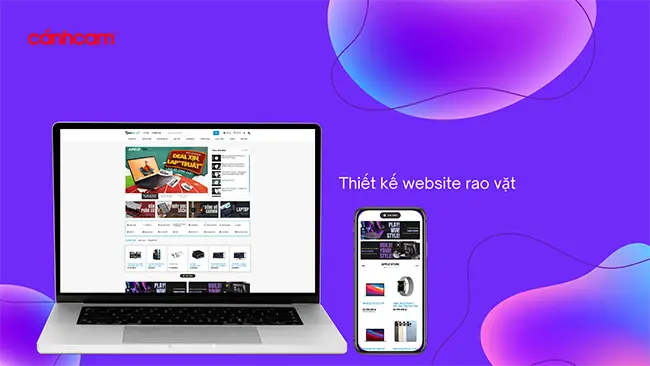 thiết kế website rao vặt, thiết kế trang web rao vặt