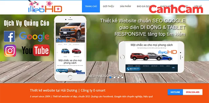E- Smart công ty thiết kế website Hải Dương trọn gói