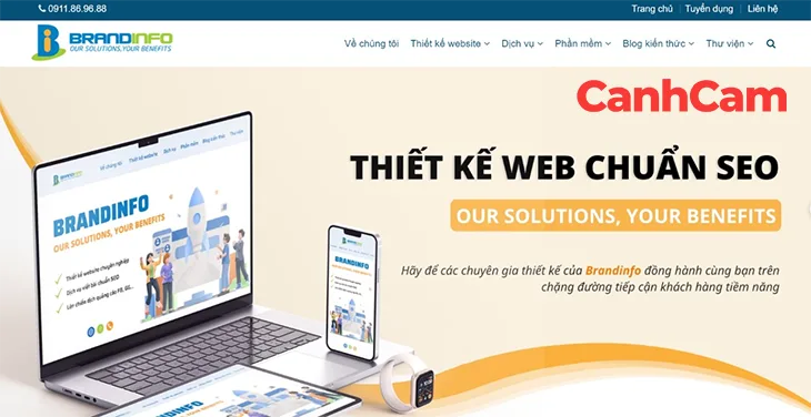 Brandinfo công ty thiết kế website tại Hải Dương chuẩn SEO
