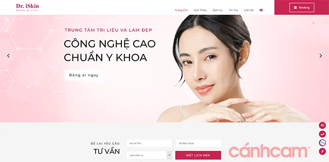 Các yếu tố cần quan tâm khi thiết kế web thẩm mỹ viện