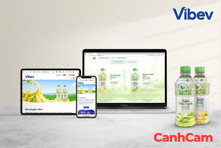 Vibev thiết kế website thực phẩm chuyên nghiệp