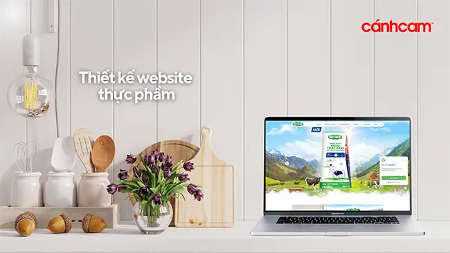 thiết kế website thực phẩm, thiết kế trang web bán thực phẩm, làm website thực phẩm